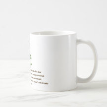 Solamente cuando el árbol pasado taza de café