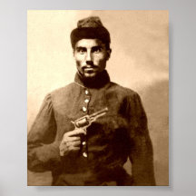 Soldado afroamericano 1860-1870 poster