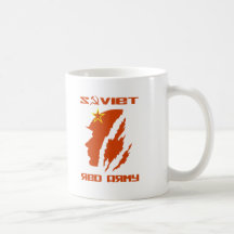 Soldado de ejército rojo soviético taza
