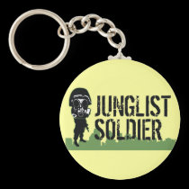 Soldado de Junglist llaveros