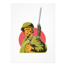 Soldado del americano de la Segunda Guerra Mundial Anuncio Personalizado