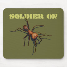 Soldado en Mousepad Alfombrillas De Ratones