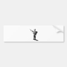 Soldado Etiqueta De Parachoque