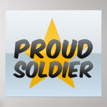 Soldado orgulloso poster