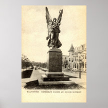 Soldados confederados y marineros, MD 1905 de Balt Poster