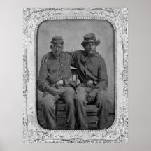 Soldados negros de la guerra civil, 1860s poster