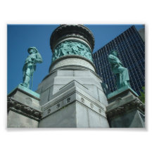 Soldados y búfalo NY del monumento de los marinero Fotografia