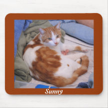 Soleado - cojín de ratón del gato tapete de raton