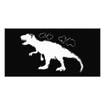 Sólido de T-Rex Tarjetas Fotográficas Personalizadas