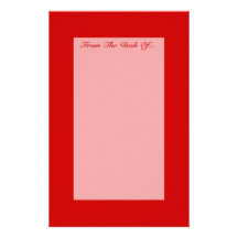 Sólidos rojos + Color de encargo Papelería Personalizada