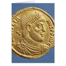 Solidus de juliano la apóstata cubierta felicitaciones