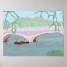 Solitide pacífico Canoeing, poster