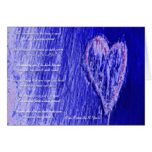 Solo corazón usted será mi dama de honor en azul tarjeton