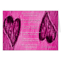 Solo corazón usted será mi dama de honor en rosa tarjeton