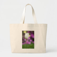 solo tulipán blanco bolsas de mano