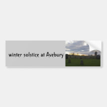 Solsticio de Avebury Etiqueta De Parachoque