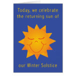 Solsticio feliz 2 de Sun Felicitaciones