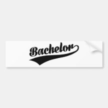 Soltero Etiqueta De Parachoque