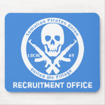 Somalí piratea la unión - oficina del reclutamient tapetes de raton