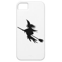 Sombra clásica del palo de escoba de la bruja del  iPhone 5 funda