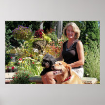 Sombra híbrida 24 de Goldie del golden retriever Poster