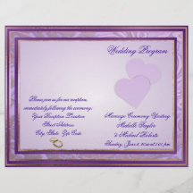 Sombras de encargo del programa púrpura del boda d flyer a todo color