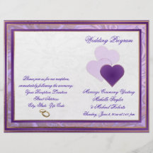 Sombras de la púrpura de la lavanda y del programa flyer personalizado