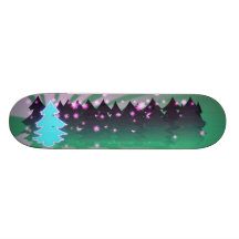 Sombras de los árboles de navidad del verde patin personalizado