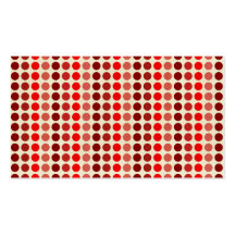 Sombras de lunares rojos tarjetas de negocios