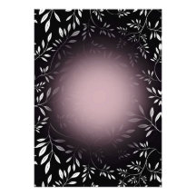Sombras florales y rosadas negras hermosas anuncio personalizado