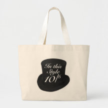 Sombrerero enojado bolsa lienzo