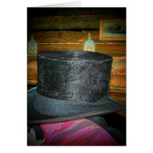 Sombrero de copa tarjetas