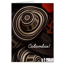 Sombrero Vueltiao, tarjeta plegable