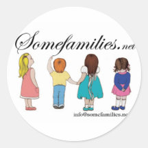 SomeFamilies.net Pegatina Redonda