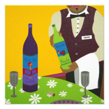 Sommelier del vino arte fotográfico