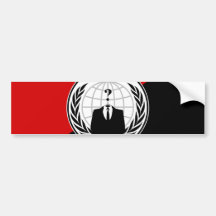Somos bandera anónima del anarquista etiqueta de parachoque