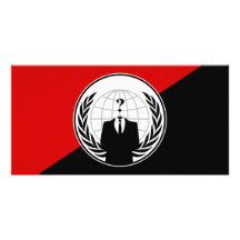 Somos bandera anónima del anarquista tarjetas personales con fotos