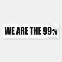 Somos los 99% etiqueta de parachoque