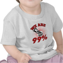 Somos los 99% ocupamos al trabajador del americano camisetas