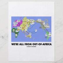 Somos todos de Hacia fuera-De-África (Haplogroup) Flyer A Todo Color