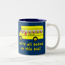 Somos todos los Bozos en las camisetas de este aut Tazas