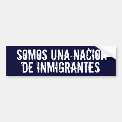 "Somos una nación pegatina para el parachoques de  Etiqueta De Parachoque