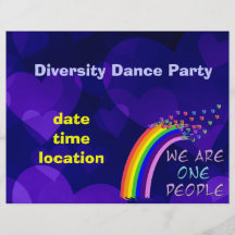 Somos uno flyer personalizado