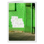 Sóñelo y hágalo tarjeta urbana del grunge