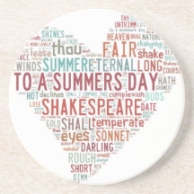 Soneto 18 de Shakespeare Posavaso Para Bebida