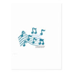 Sonido de la música postales
