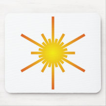 Sonne Stern Sechseck sun star hexagon Mousepad