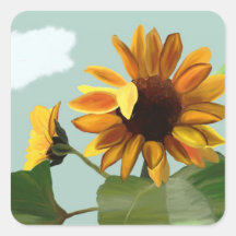 Sonnenblume Aufkleber