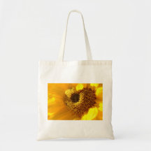 Sonnenblumen Herz Tragetaschen