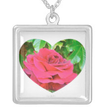 Sonoma subió el corazón collares personalizados